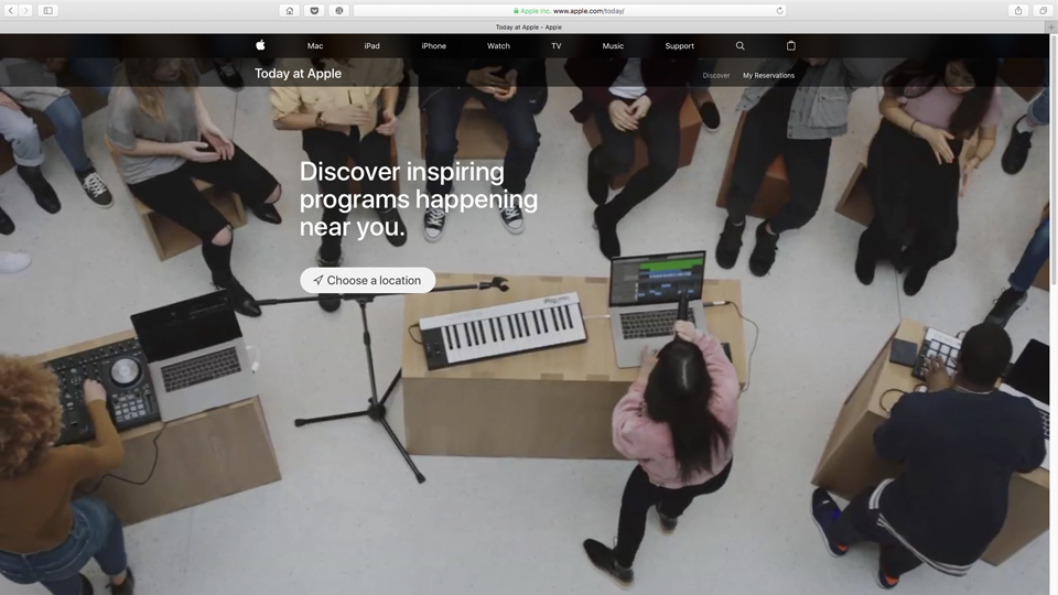 Today At Apple July 2017