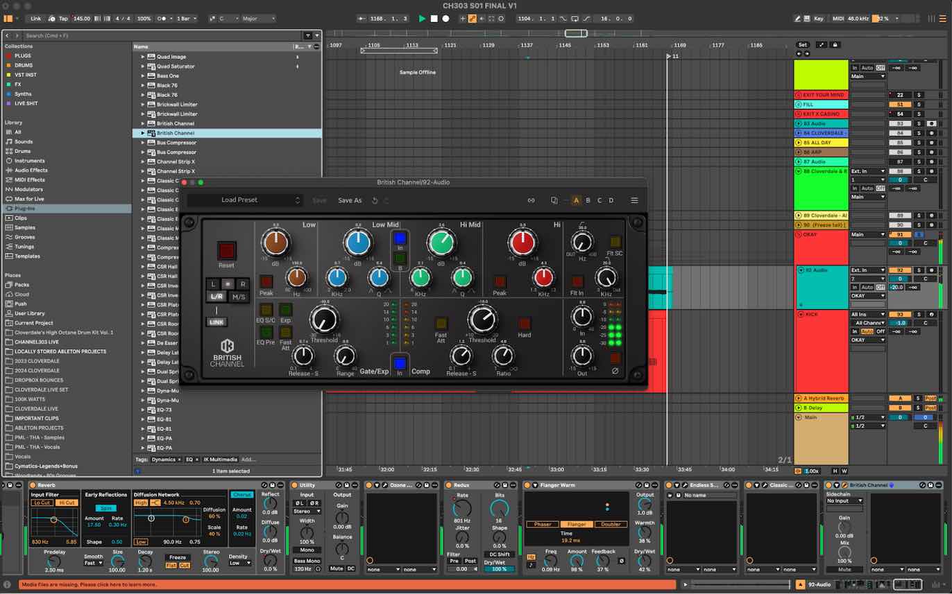 Colvedale uses T-RackS Plug-ins