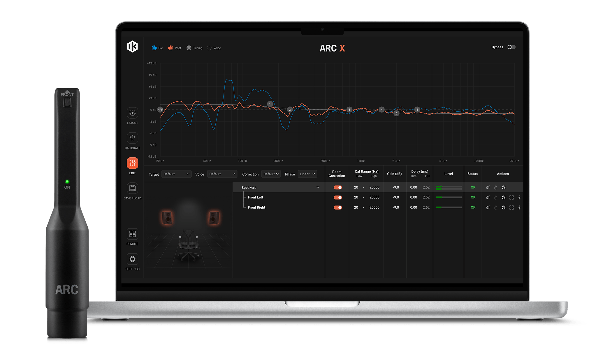 ARC X MacBook and Measurement Mic