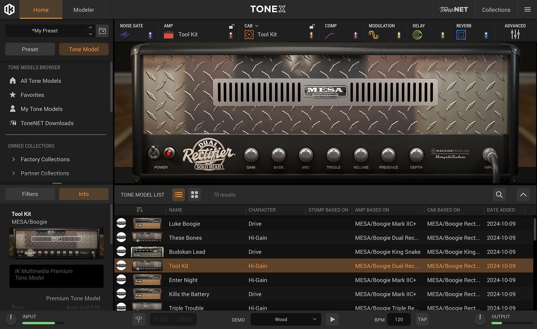 TONEX Mesa/Boogie Reference